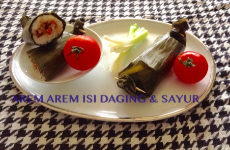 Resep Arem Arem isi Daging & Sayur