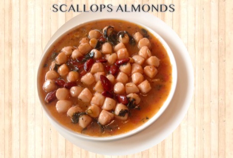 Resep Scallops Almonds