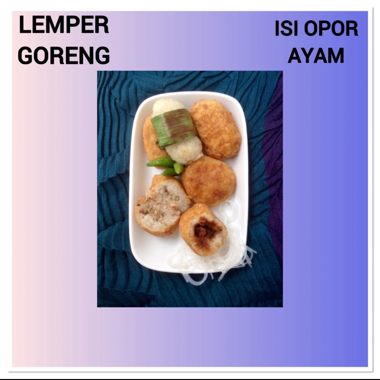 Resep Lemper Goreng isi Opor Ayam