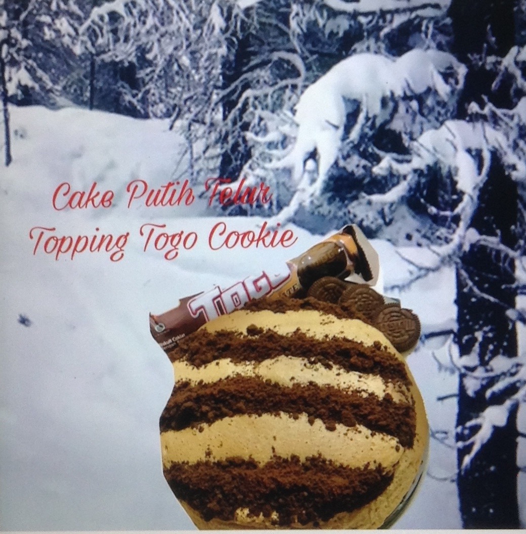 Resep Cake Putih Telur Topping Togo cookie